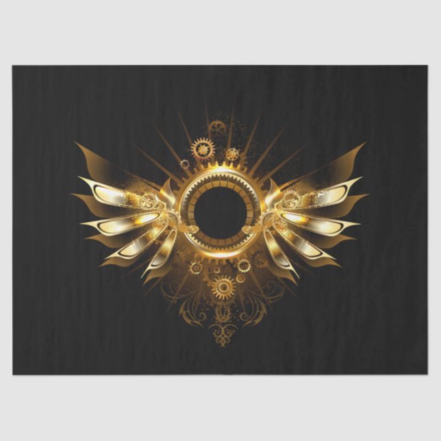 Steampunk wings tissue paper (Front)