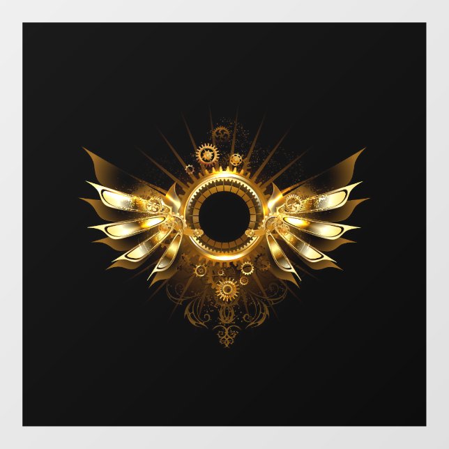 Steampunk wings window cling (Sheet)