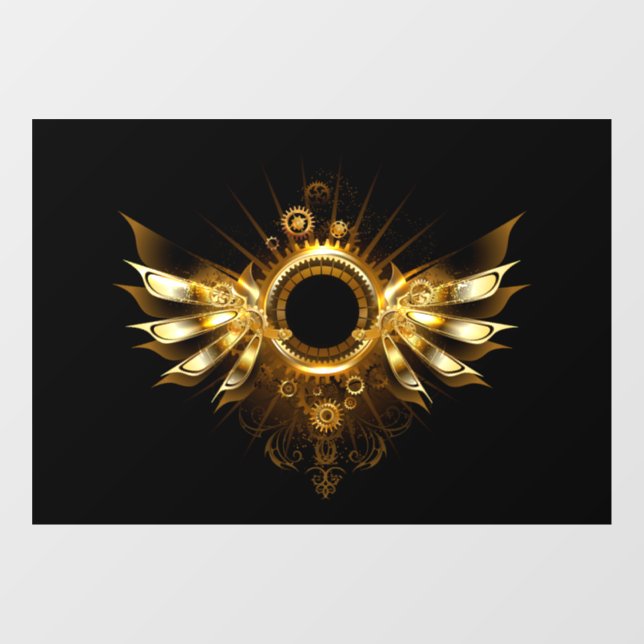 Steampunk wings window cling (Sheet)