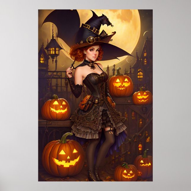 Steampunk Witch 2 Poster (Front)