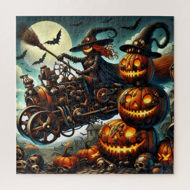 Steampunk Witch Art Puzzle (Vertical)