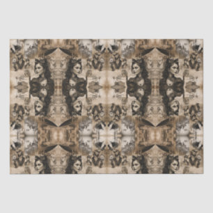 Steampunk women tissue paper