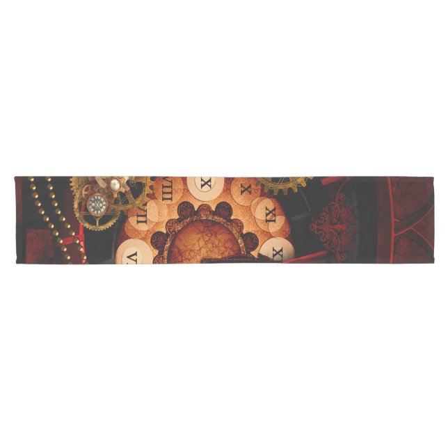 Steampunk, wonderful clockwork short table runner (Horizontal)