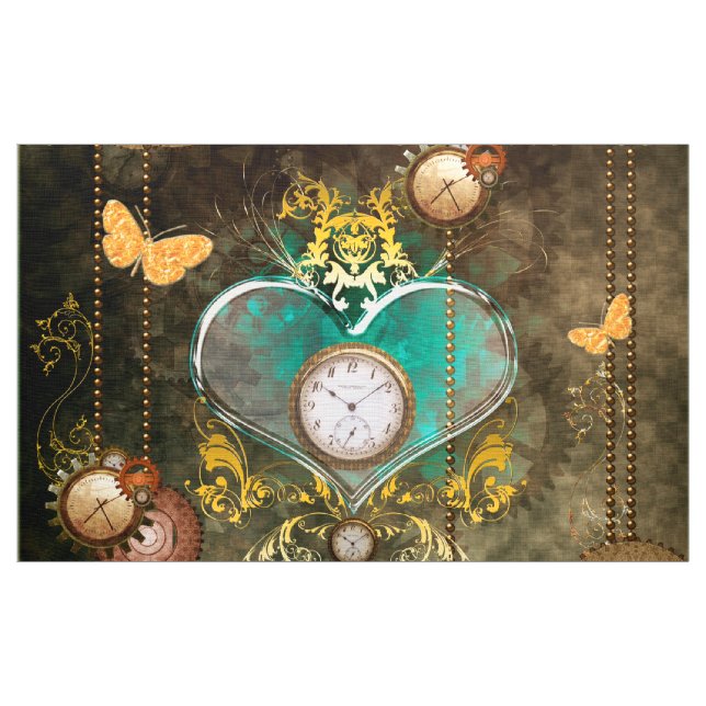 Steampunk, wonderful heart fabric (Yard)