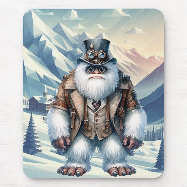 Steampunk Yeti Mousepad (Front)
