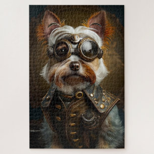 Steampunk Yorkie Puzzle