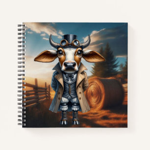 Steampunk Zebu Notebook