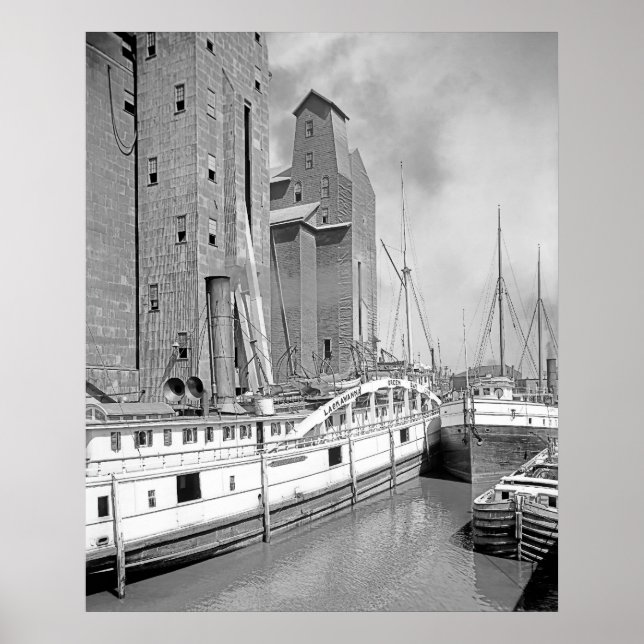 Steamships at Buffalo Poster (Front)