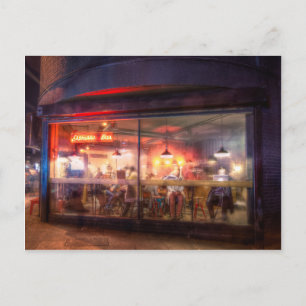 Steamy Shoreditch coffee house, London Postcard