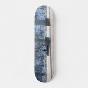 Steamy Winter Fishing Table Rock Lake Skateboard