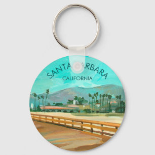 Stearns Wharf - Santa Barbara, CA Keychain