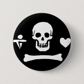 Stede Bonnet authentic pirate flag 2 Inch Round Button