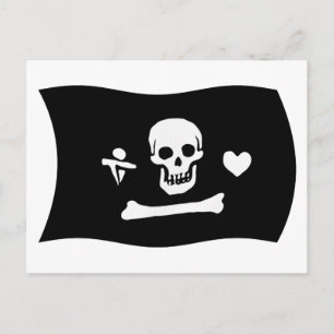 Stede Bonnet Flag Postcard