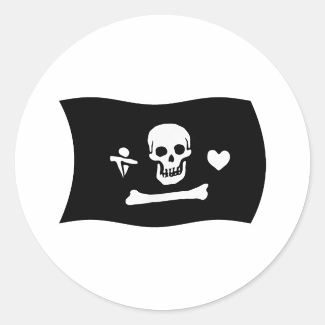 Stede Bonnet Flag Sticker (Front)