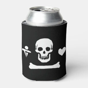 Stede Bonnet Pirate Flag Jolly Roger Can Cooler