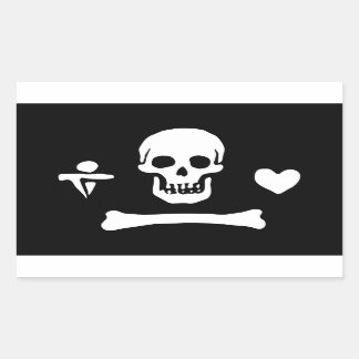 Stede Bonnet Pirate Flag Jolly Roger Sticker