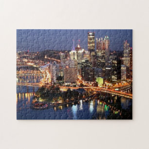 Steel and Indigo Sandwich Jigsaw Puzzle