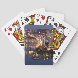 Steel and Indigo Sandwich Playing Cards