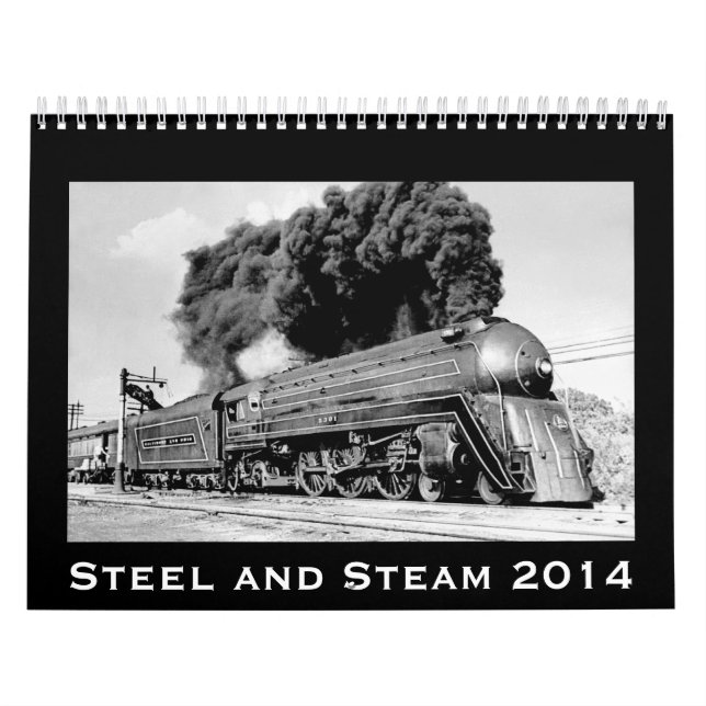 Steel and Steam 2014 Vintage Trains Calendar (Cover)
