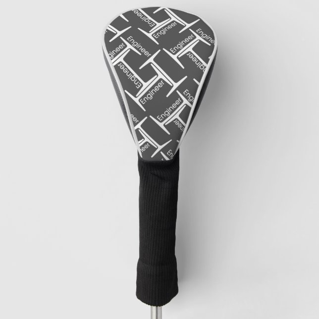 Steel Beam Engineer Pattern Golf Head Cover (Front)