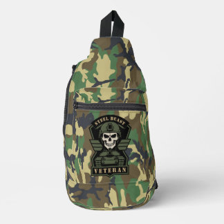 Steel Beast Tanker Veteran Tactical Skull Sling Bag
