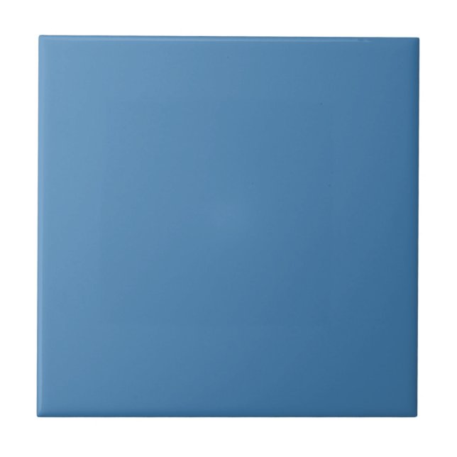 Steel Blue Ceramic Tile (Front)