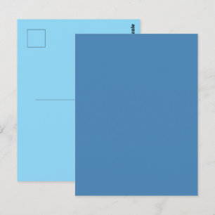 Steel Blue Grey Solid Colour Postcard