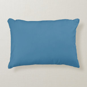 Steel Blue Solid Blank Colour Accent Pillow