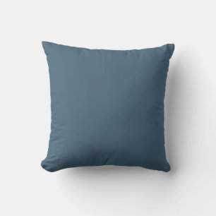STEEL– Blue Solid Colour   Throw Pillow