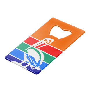 Steel Bottle Opener flag of St. Petersburg Credit Card Bottle Opener