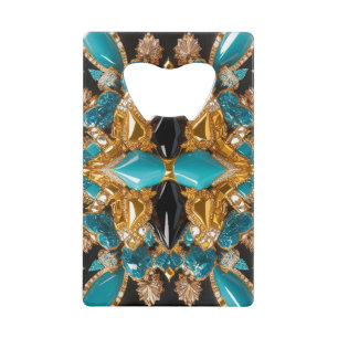 Steel Bottle Opener with Bahamas Colours Credit Card Bottle Opener