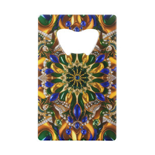 Steel Bottle Opener with Brazil Colours Credit Card Bottle Opener