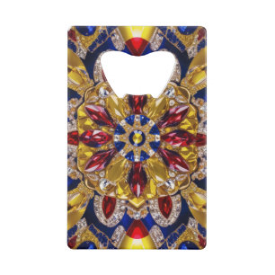 Steel Bottle Opener with Colombian Colours Credit Card Bottle Opener