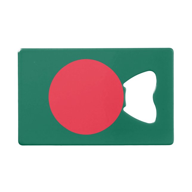 Steel Bottle Opener with flag of Bangladesh Credit Card Bottle Opener (Front (Horizontal))