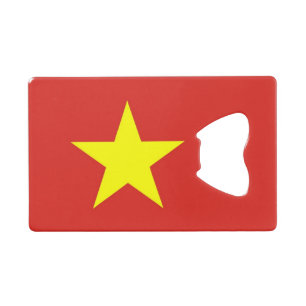 Steel Bottle Opener with flag of Vietnam Credit Card Bottle Opener