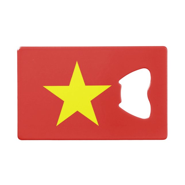 Steel Bottle Opener with flag of Vietnam Credit Card Bottle Opener (Front (Horizontal))