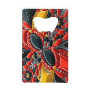 Steel Bottle Opener with Germany Colours Credit Card Bottle Opener