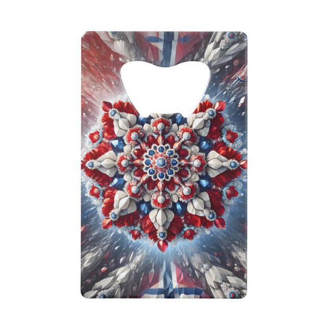 Steel Bottle Opener with Norway Colours Credit Card Bottle Opener (Front)