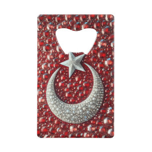 Steel Bottle Opener with Turkish Colours Credit Card Bottle Opener