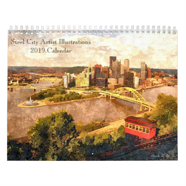 Steel City Artist Illustrations 2019 Calendar (Cover)