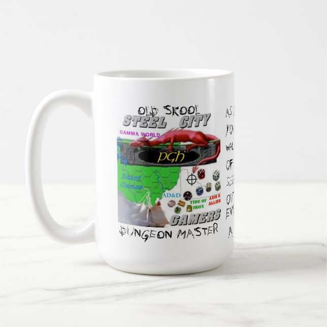 Steel City Gamers Old Skool DM Mug (Left)