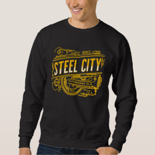 Steel City Pittsburgh Pennsylvania 412 Home Vintag Sweatshirt