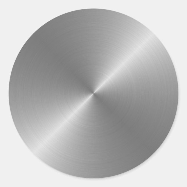 Steel Classic Round Sticker (Front)