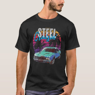 Steel Cruisin' - Classic American Muscle Car Retro T-Shirt