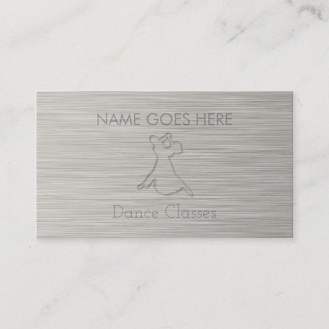 "Steel" Dance Business Cards (Front)