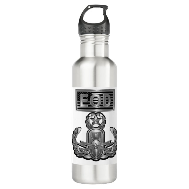Steel Design Master Explosive Ordnance disposal 710 Ml Water Bottle (Front)