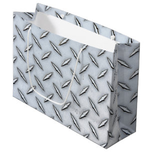 Steel Diamond Plate Large Gift Bag