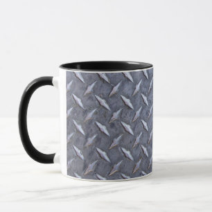 Steel Diamond Plate Pattern Mug