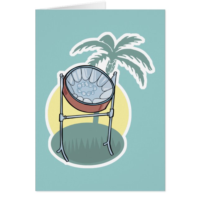 steel drum and palm tree design (Front)