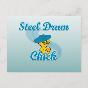 Steel Drum Chick #3 Postcard